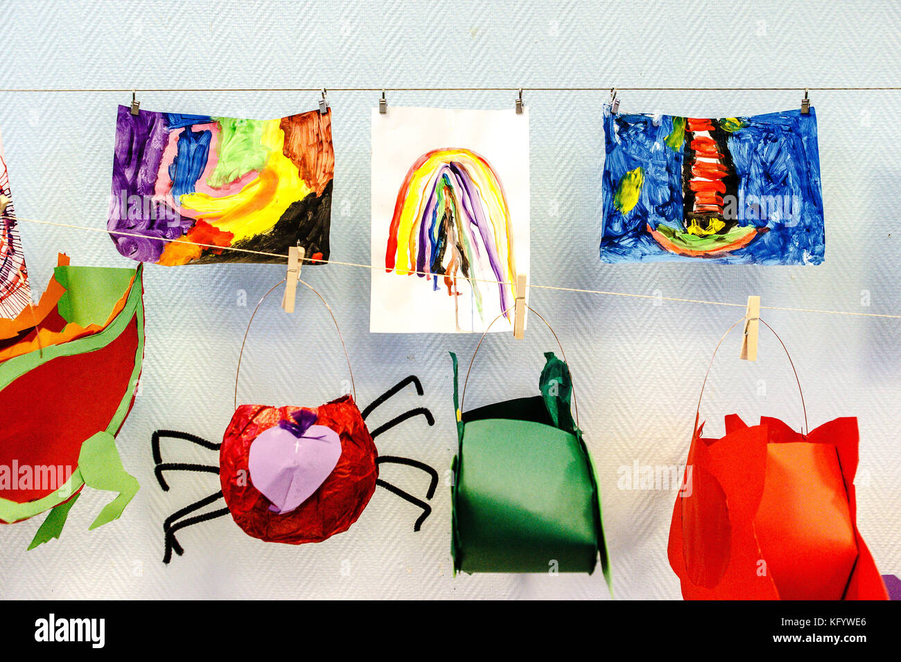 Kinder Zeichnung Stockfoto