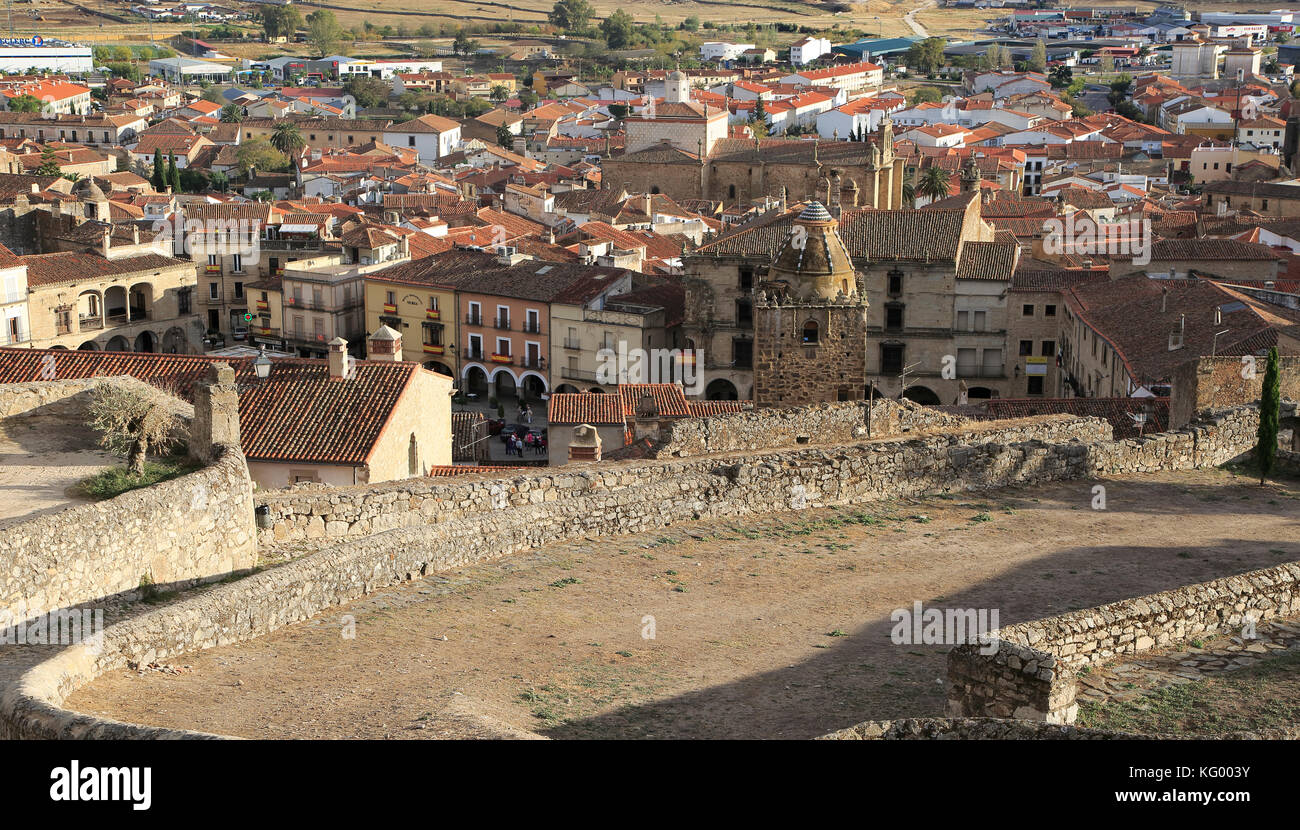 Historische mittelalterliche Stadt Trujillo, Provinz Caceres, Extremadura, Spanien Stockfoto