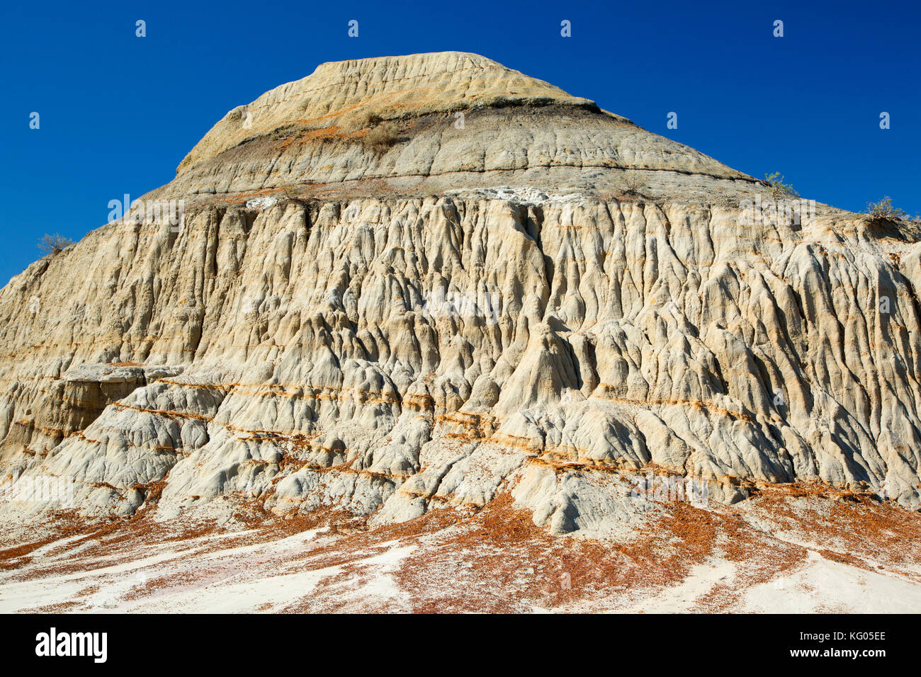 Badlands entlang Jones Creek Trail, Theodore Roosevelt National Park-South Einheit, North Dakota Stockfoto