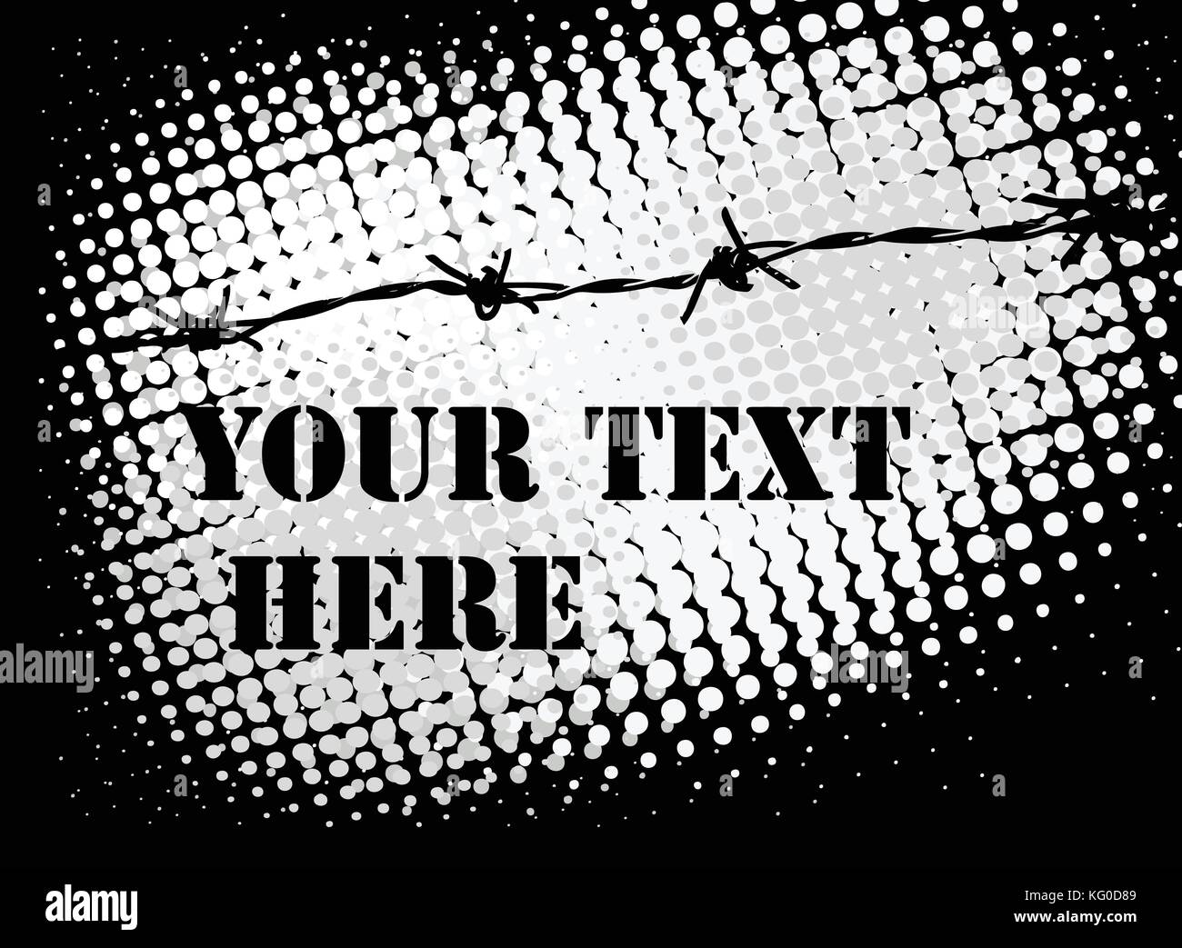 Barb wire Hintergrund-Vektor Stock Vektor