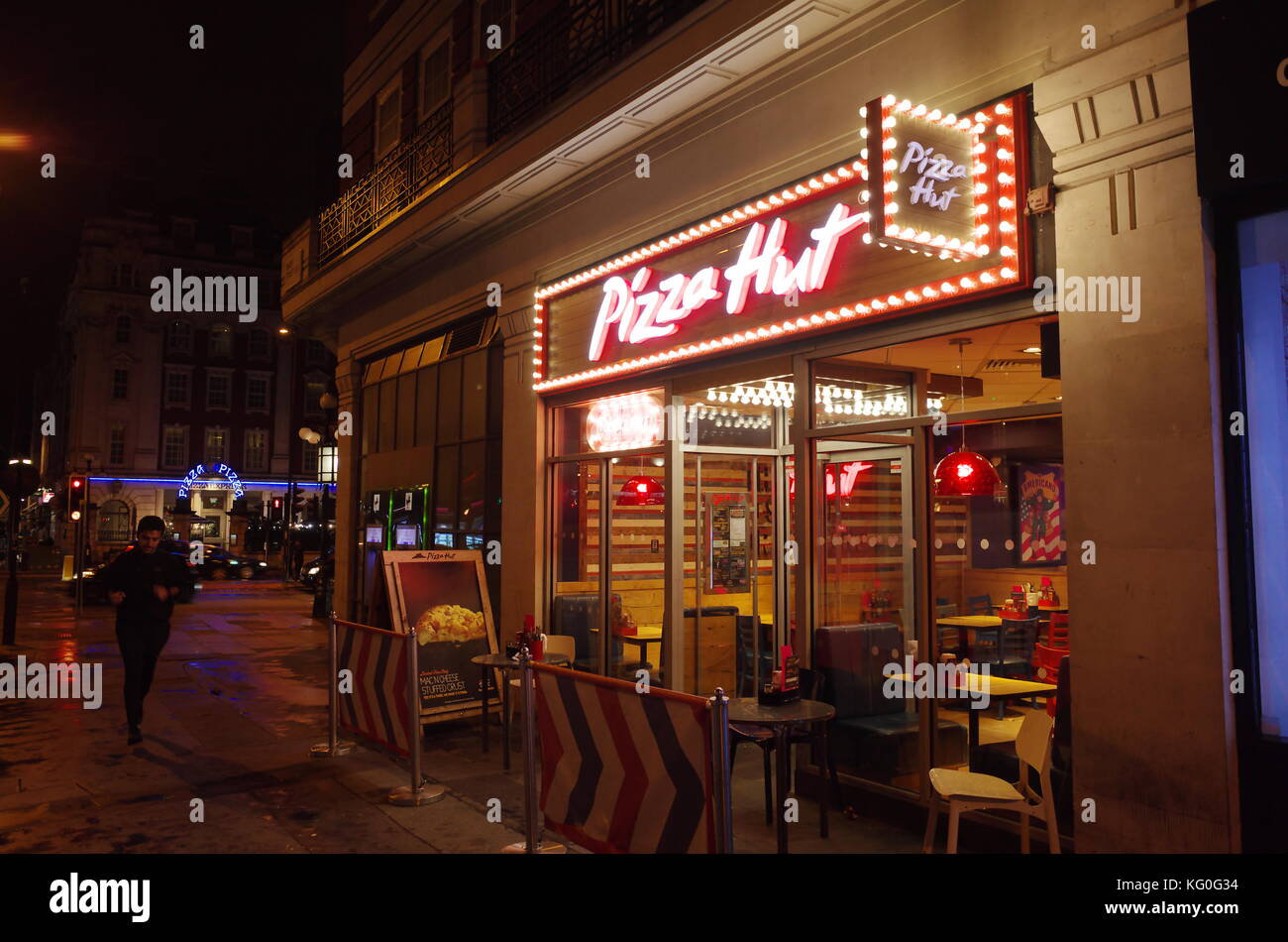 Pizza Hut auf der Baker Street, Marylebone, London, England Stockfoto