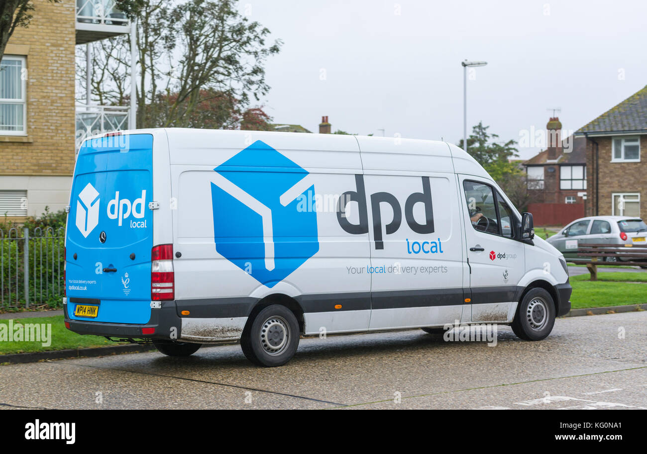 DPD lokaler Lieferwagen in Großbritannien. Stockfoto