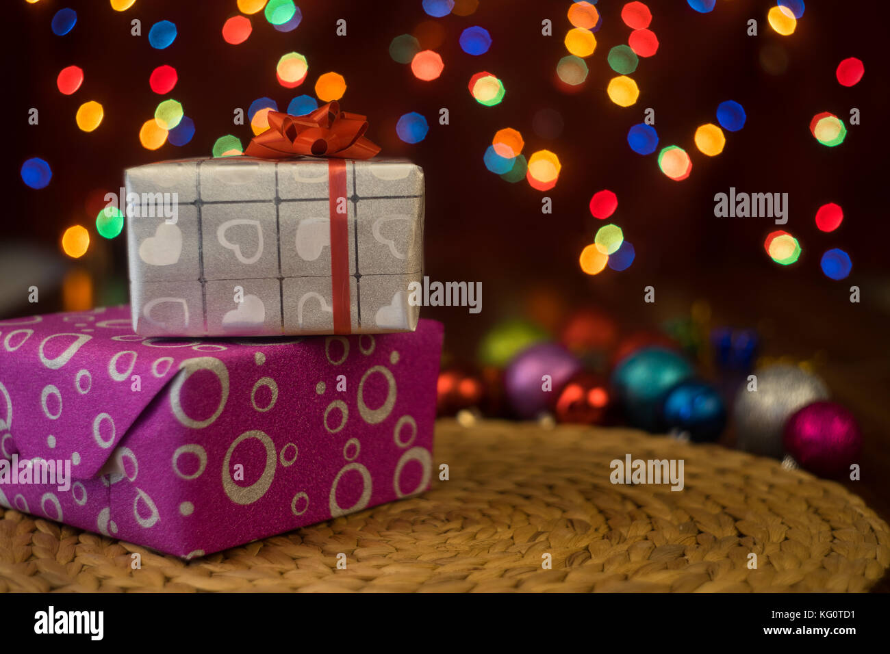 Weihnachten, Liebe Tag, besondere Anlässe Geschenk Pakete Stockfoto