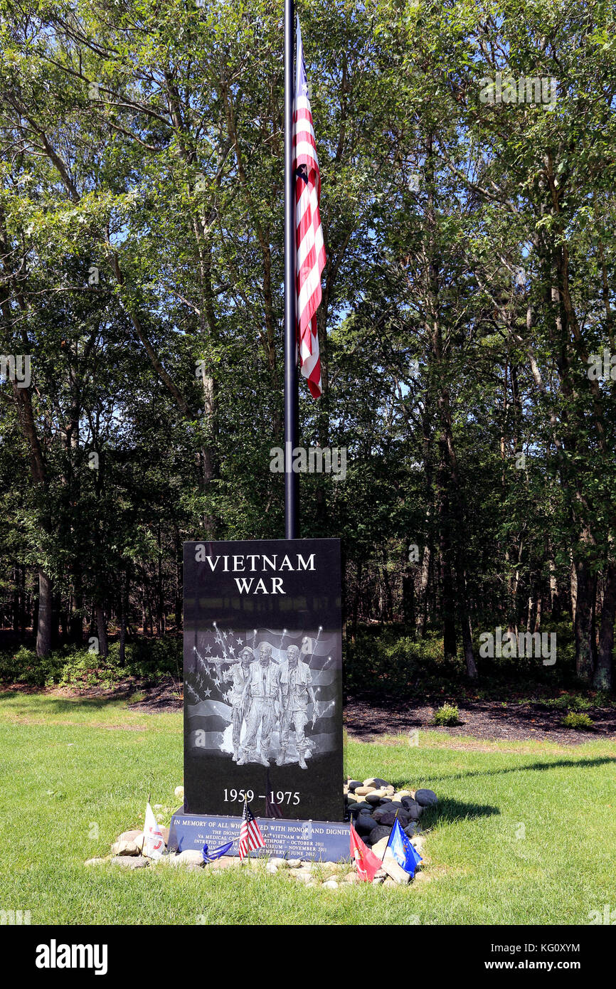 Vietnam War Memorial Calverton National Cemetery in Long Island New York Stockfoto
