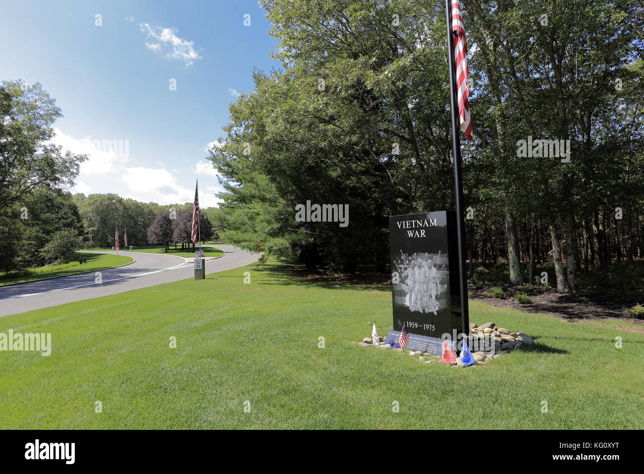 Vietnam Krieg denkmal Calverton National Cemetery in Long Island New York Stockfoto