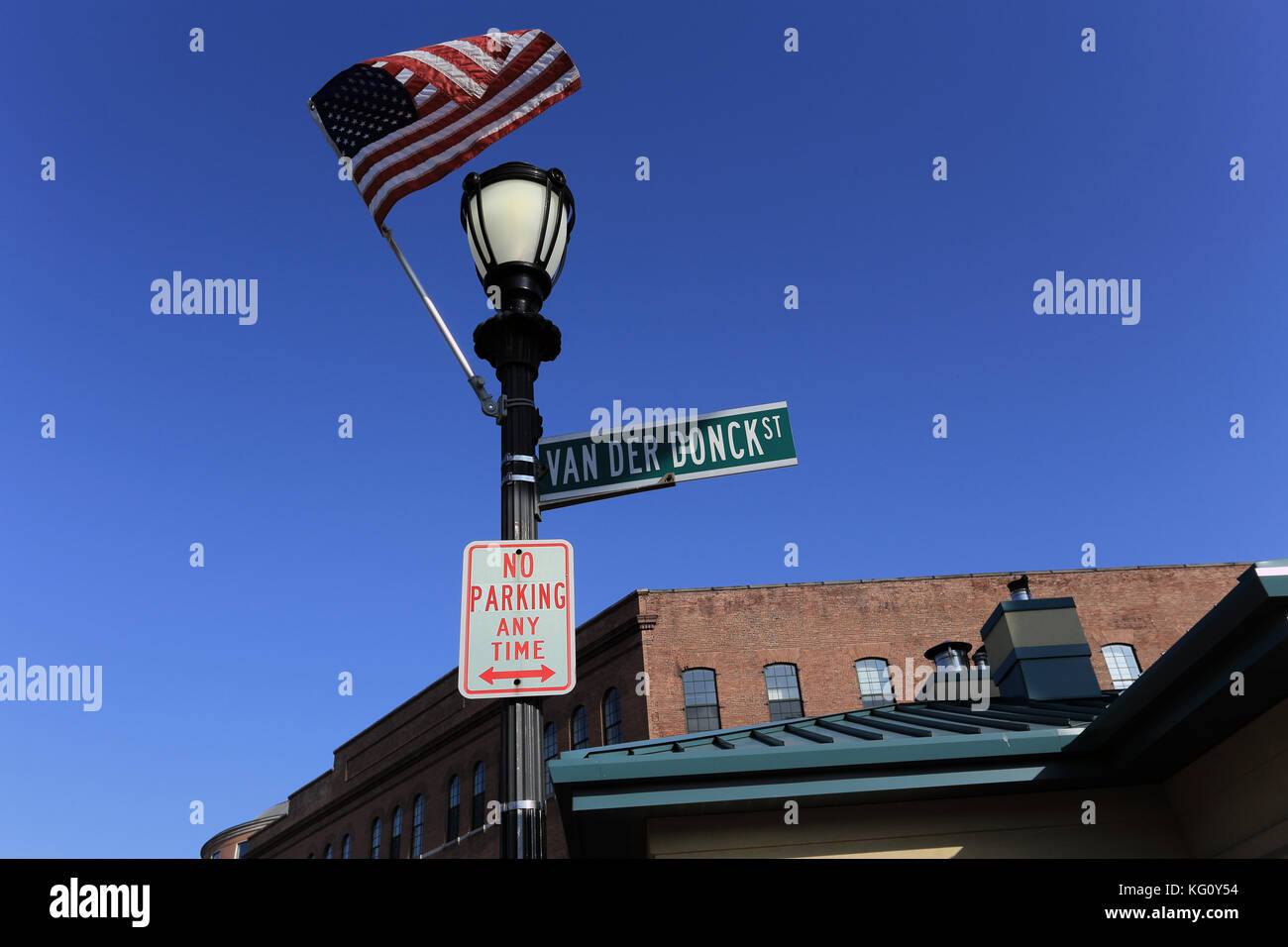 Straßenschild Yonkers, New York Stockfoto