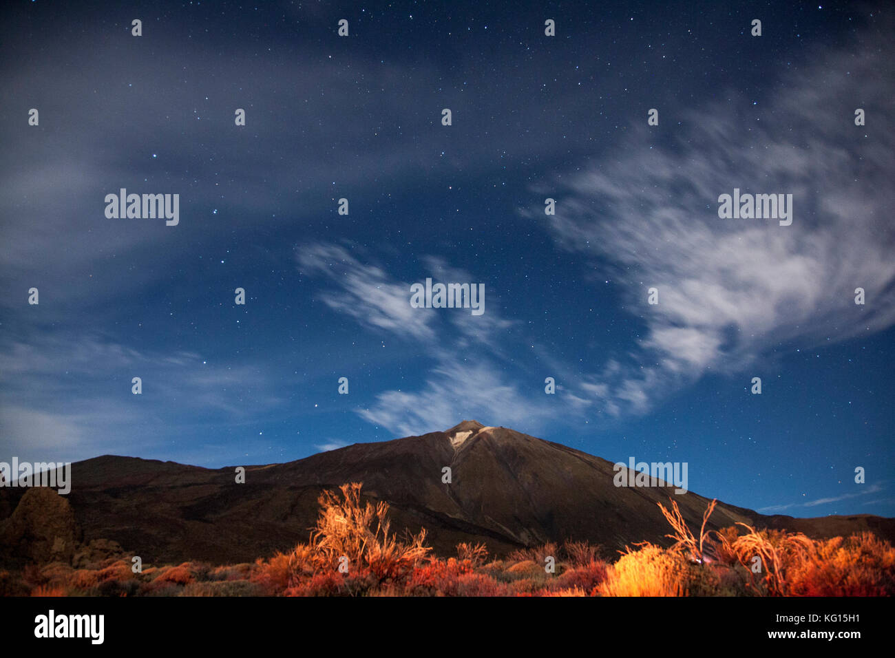 Vulkan Mount Teide, Teneriffa, Kanarische Inseln, Spanien Stockfoto