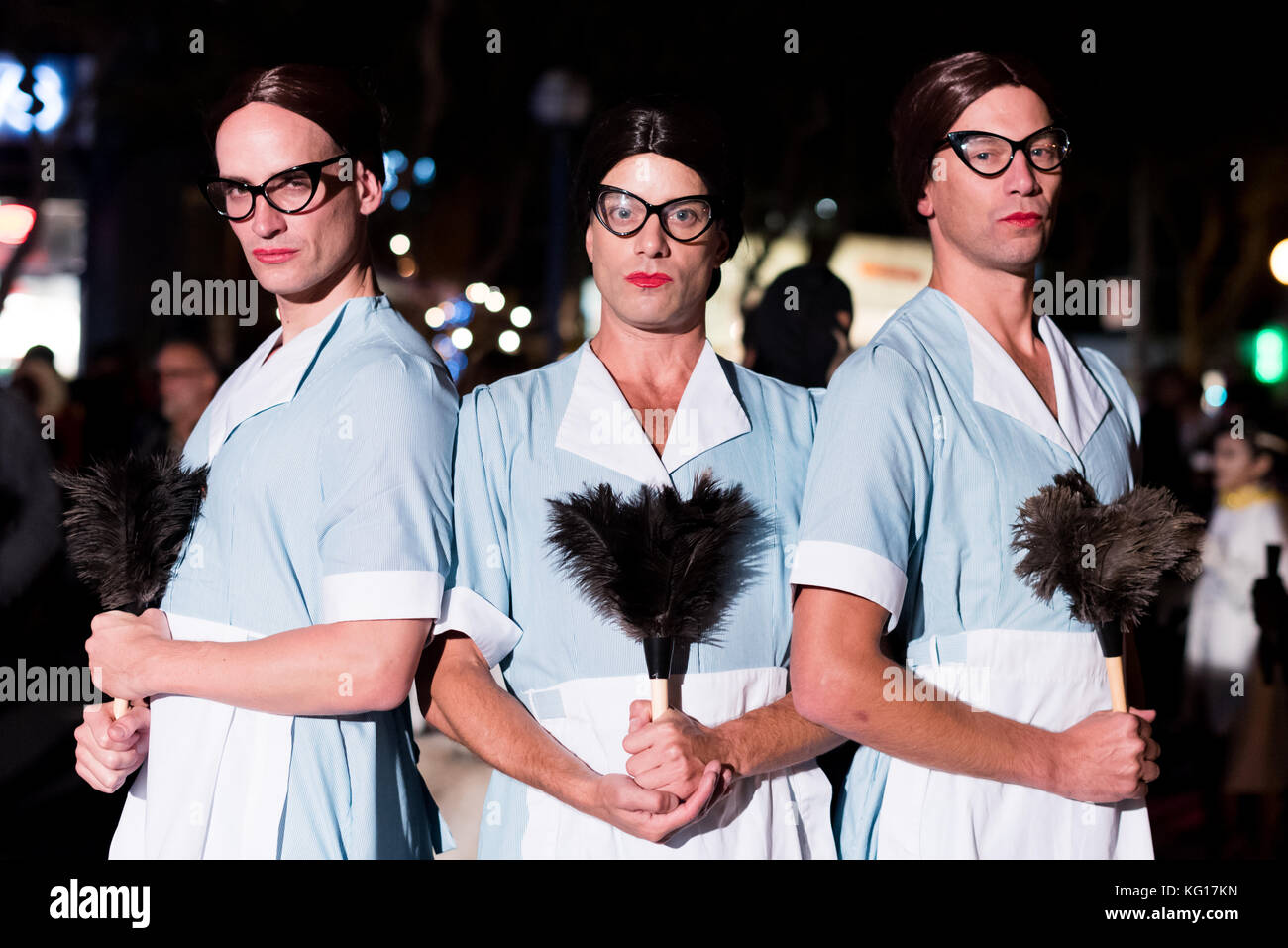 LOS ANGELES - 31. Oktober: Halloween Parade in West Hollywood. Oktober 31, 2017 in Los Angeles, CA Stockfoto
