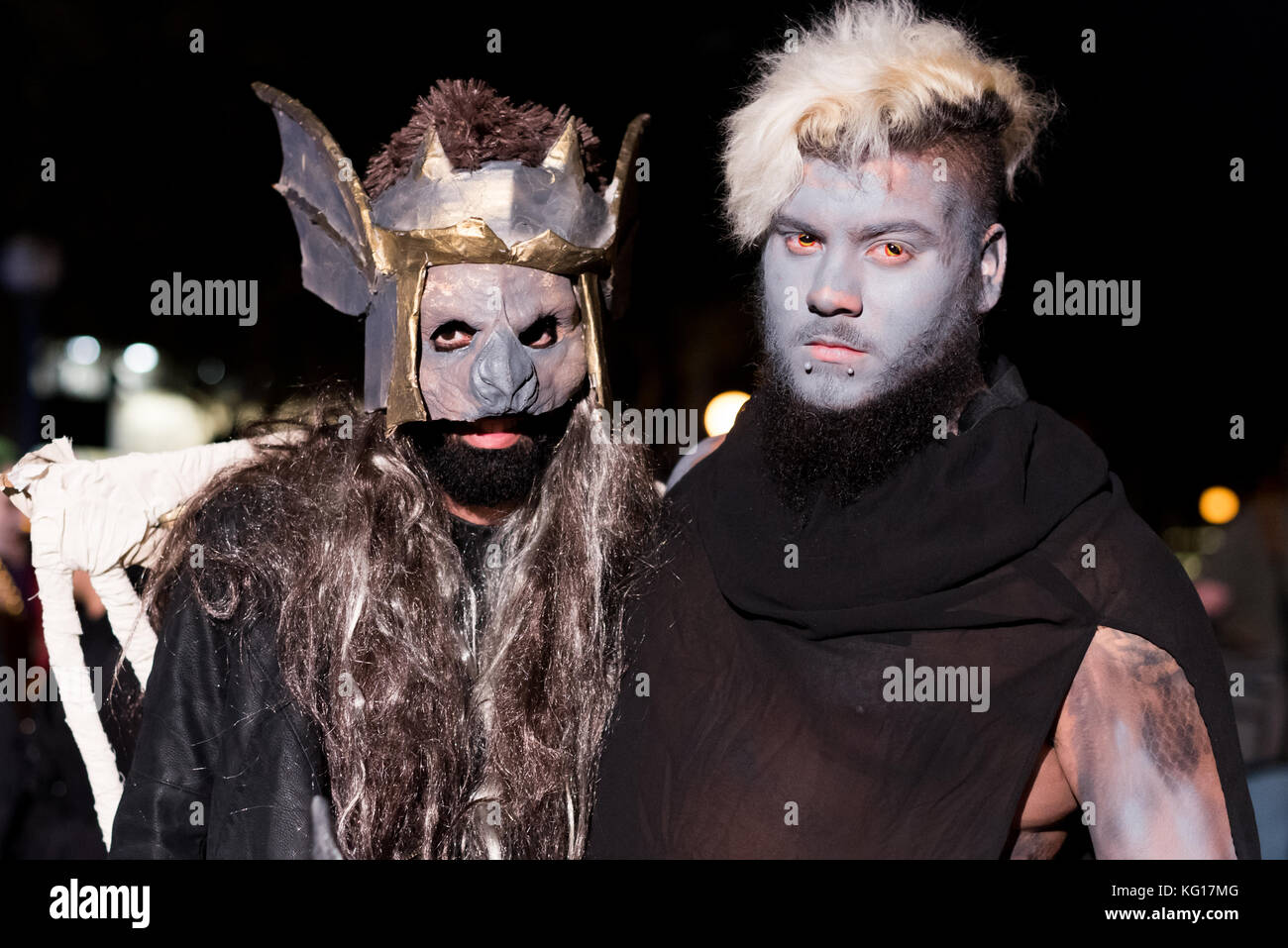LOS ANGELES - 31. Oktober: Halloween Parade in West Hollywood. Oktober 31, 2017 in Los Angeles, CA Stockfoto