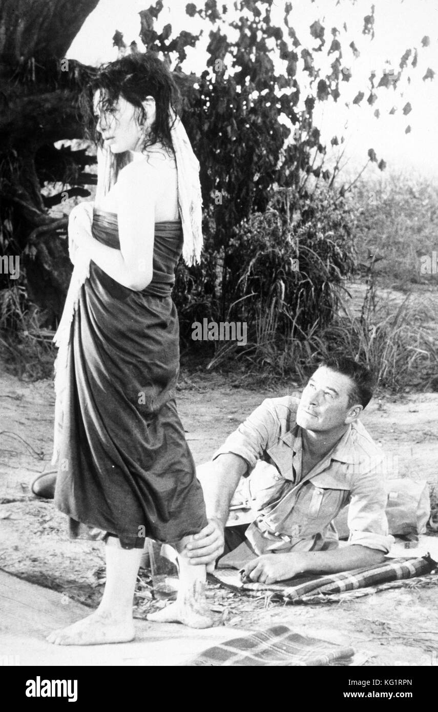 1958 - Wurzeln des Himmels - starring Errol Flynn und Juliette Greco. (Bild: © Twentieth Century Fox/entertainment Bilder/zumapress.com) Stockfoto