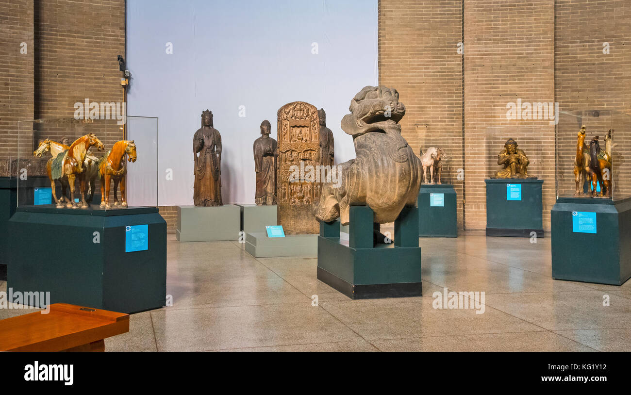 China Galerie, Universität von Pennsylvania Museum der Archäologie und der Anthropologie, Philadelphia, Pennsylvania, USA Stockfoto