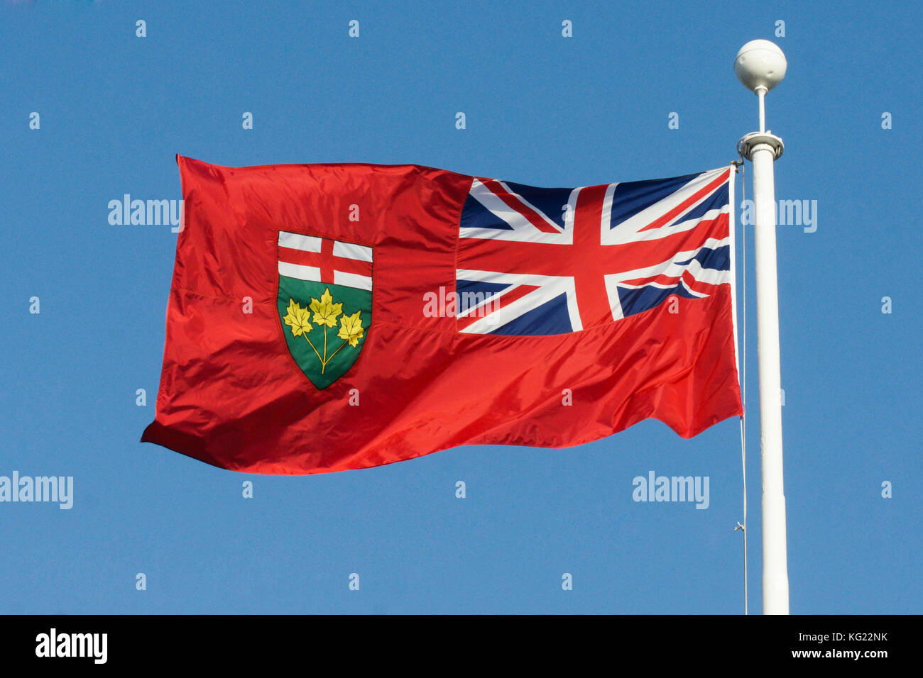 Toronto, Kanada, 17. November 2012. Flagge der Provinz onatrio, Kanada winken im Wind. Credit: mario Beauregard/alamy leben Nachrichten Stockfoto