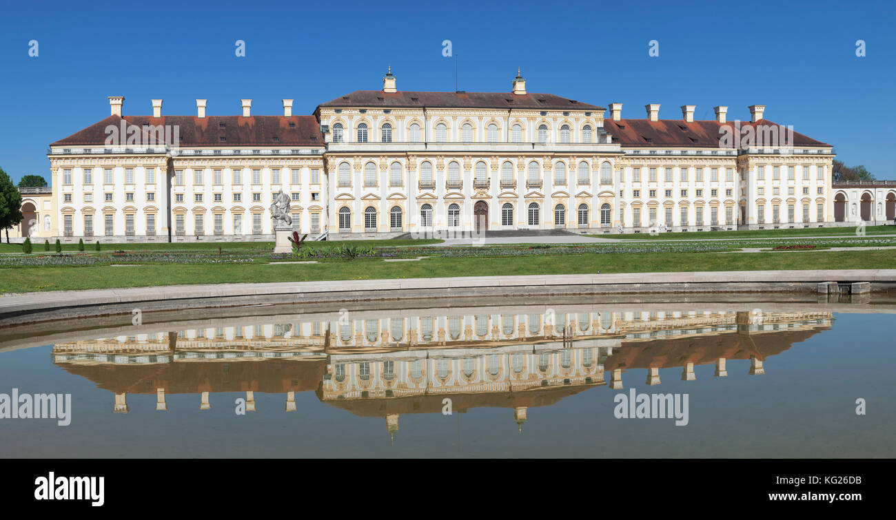 Neues Schloss Schleissheim, Oberschleissheim, München, Bayern, Deutschland, Europa Stockfoto