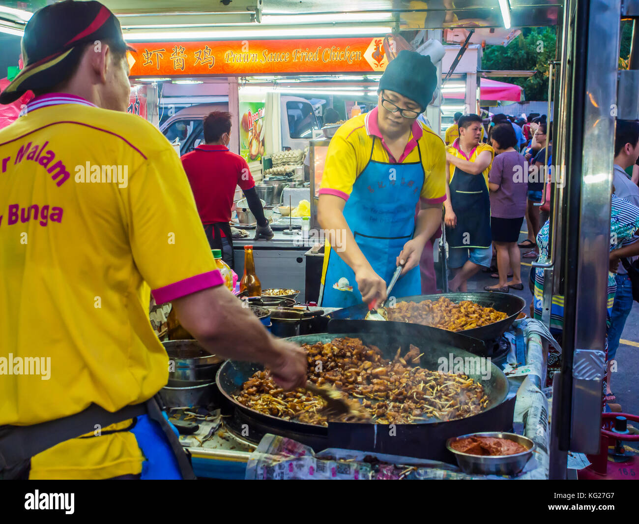 Street Food Penang, Penang, Malaysia, Südostasien, Asien Stockfoto