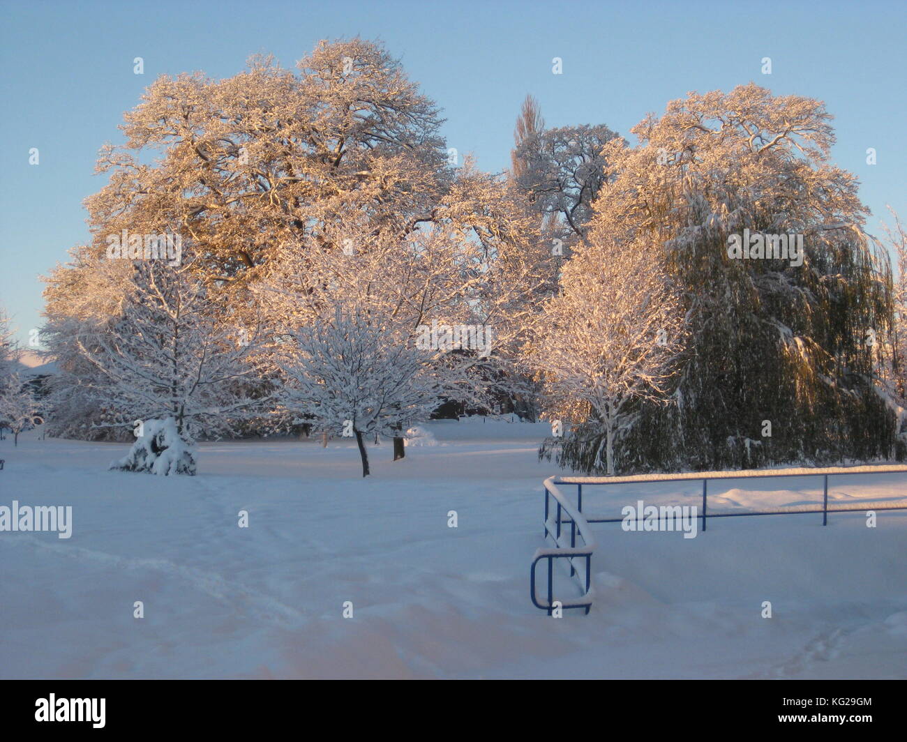 Cottingham Schnee Stockfoto
