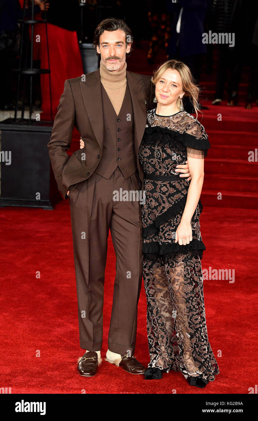 Richard Biedul bei der Weltpremiere von Murder on the Orient Express in der Royal Albert Hall, London. Stockfoto