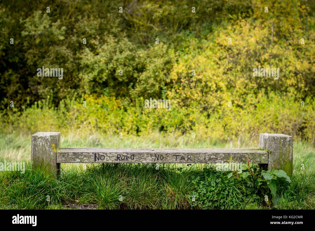 Rimrose Valley Park, Sefton, Liverpool, Merseyside. Peel Ports Vorschlag, eine Straße vom Hafen von Liverpool auf der Autobahn durch den Park zu errichten. Stockfoto