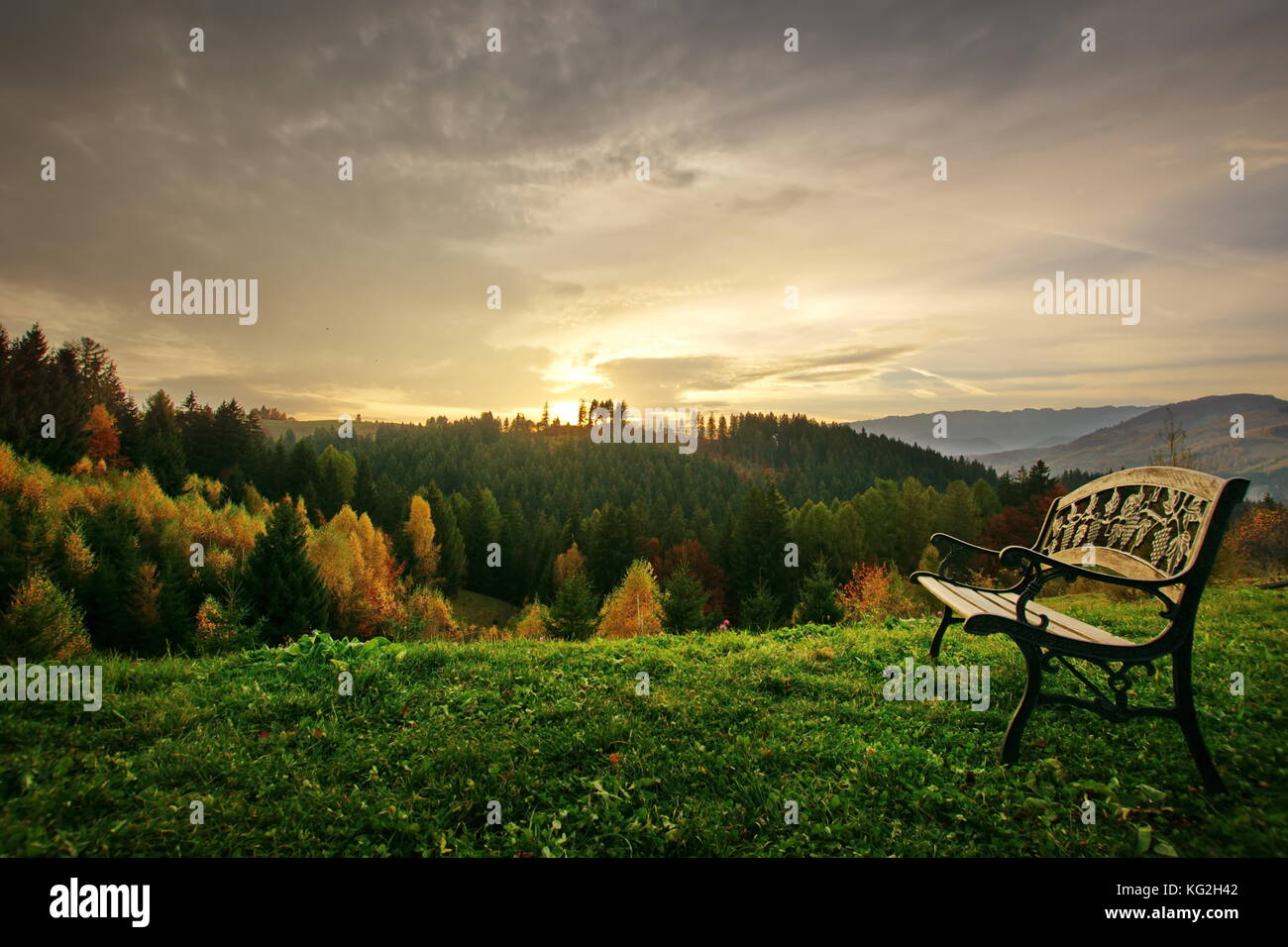 Entspannen Sie in den Bergen Siebenbürgen Rumänien Landschaft Stockfoto