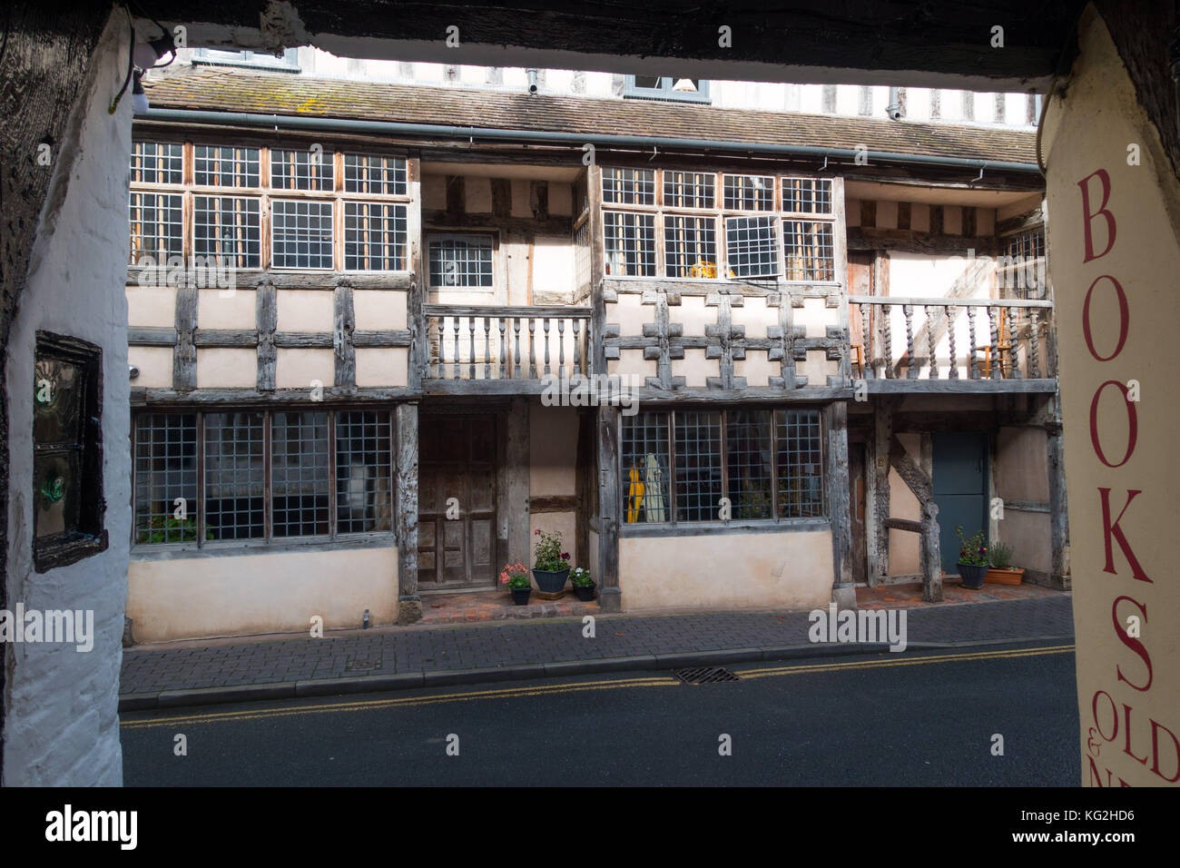 Raynolds Mansion - John und Mary 1682 raynolds-in Much Wenlock, Shropshire, England Stockfoto