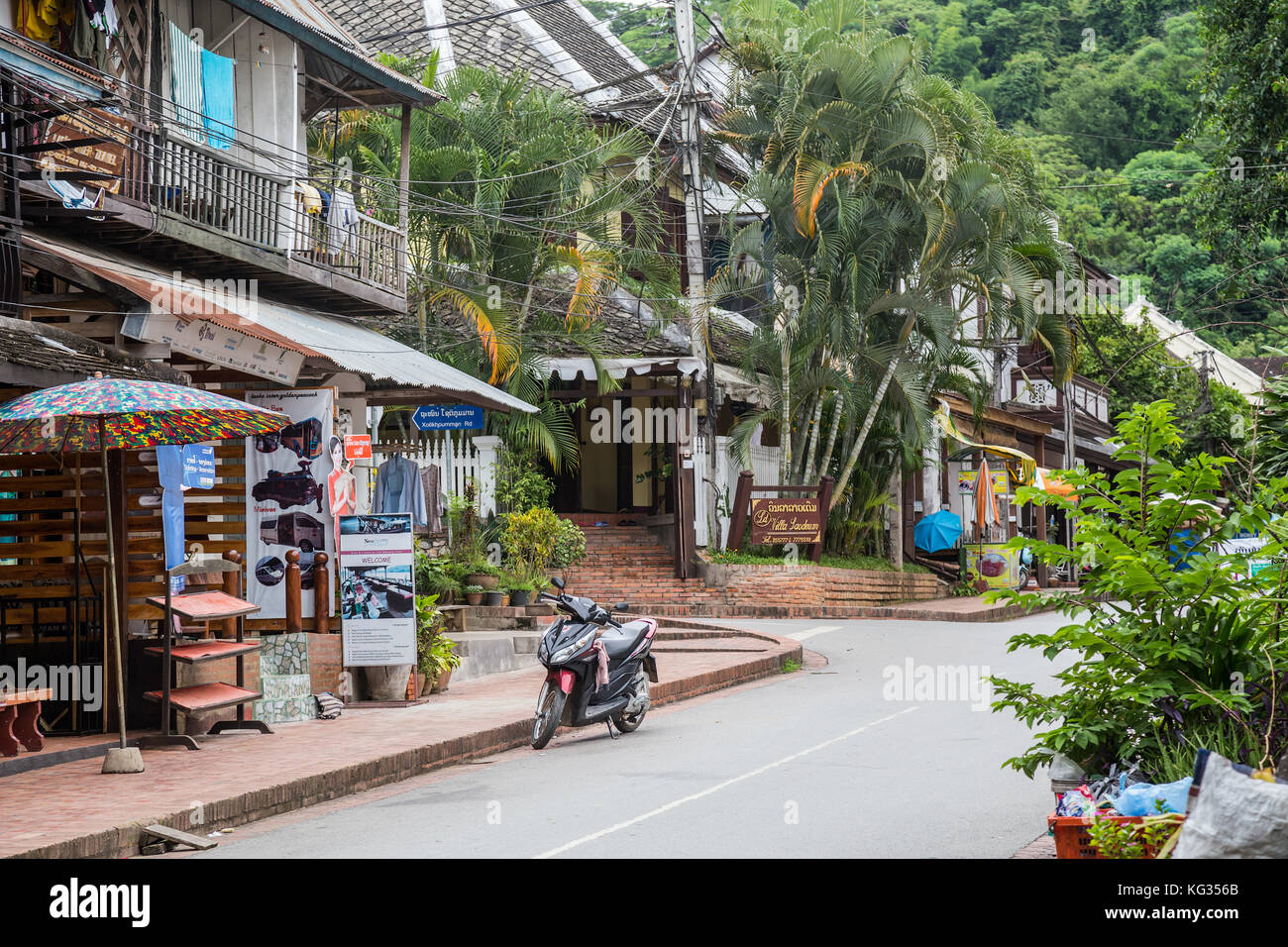 Straßen von Luang Prabang, Laos Stockfoto