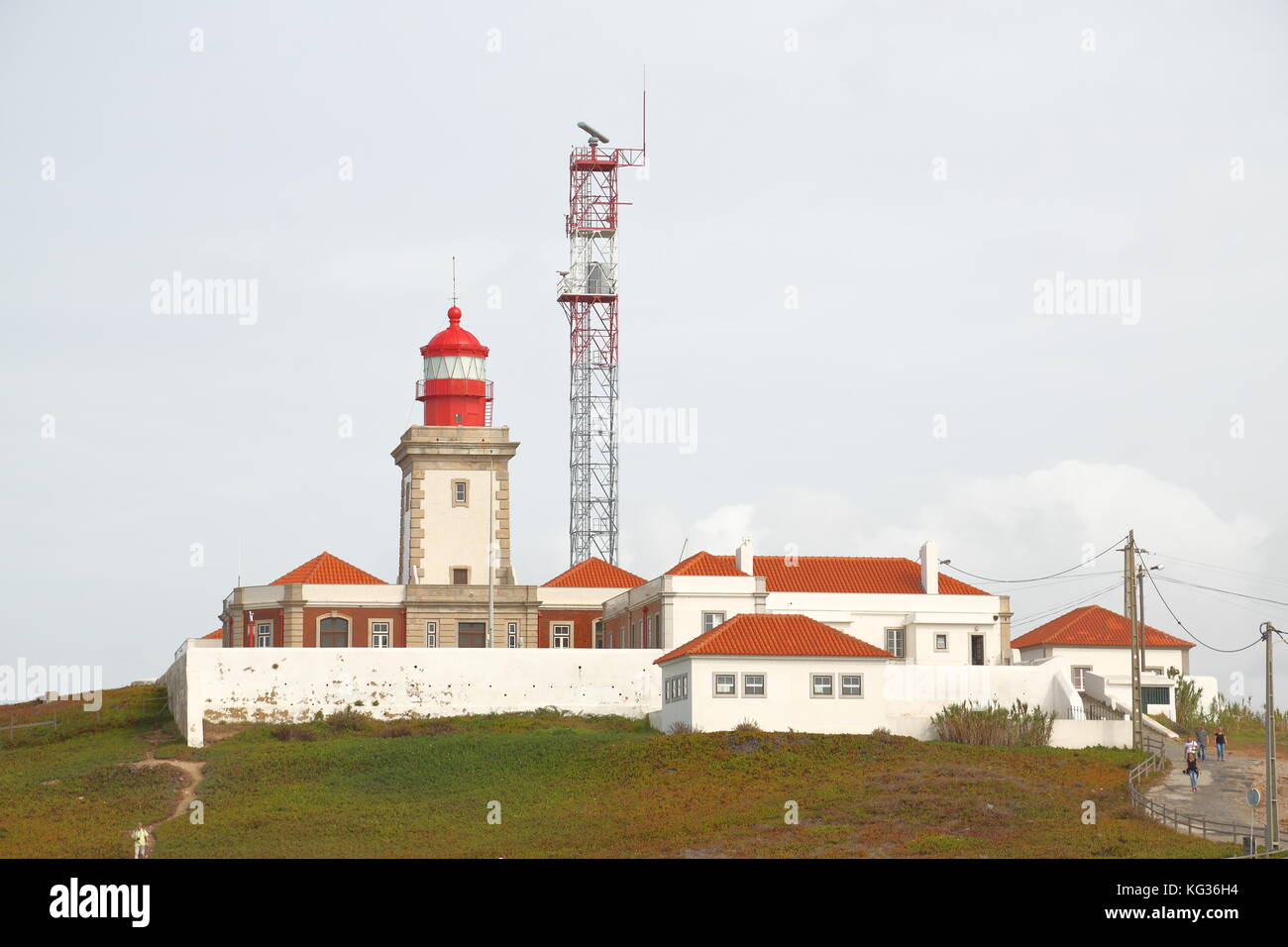 Leuchtturm am Cabo da Roca in Portugal Stockfoto