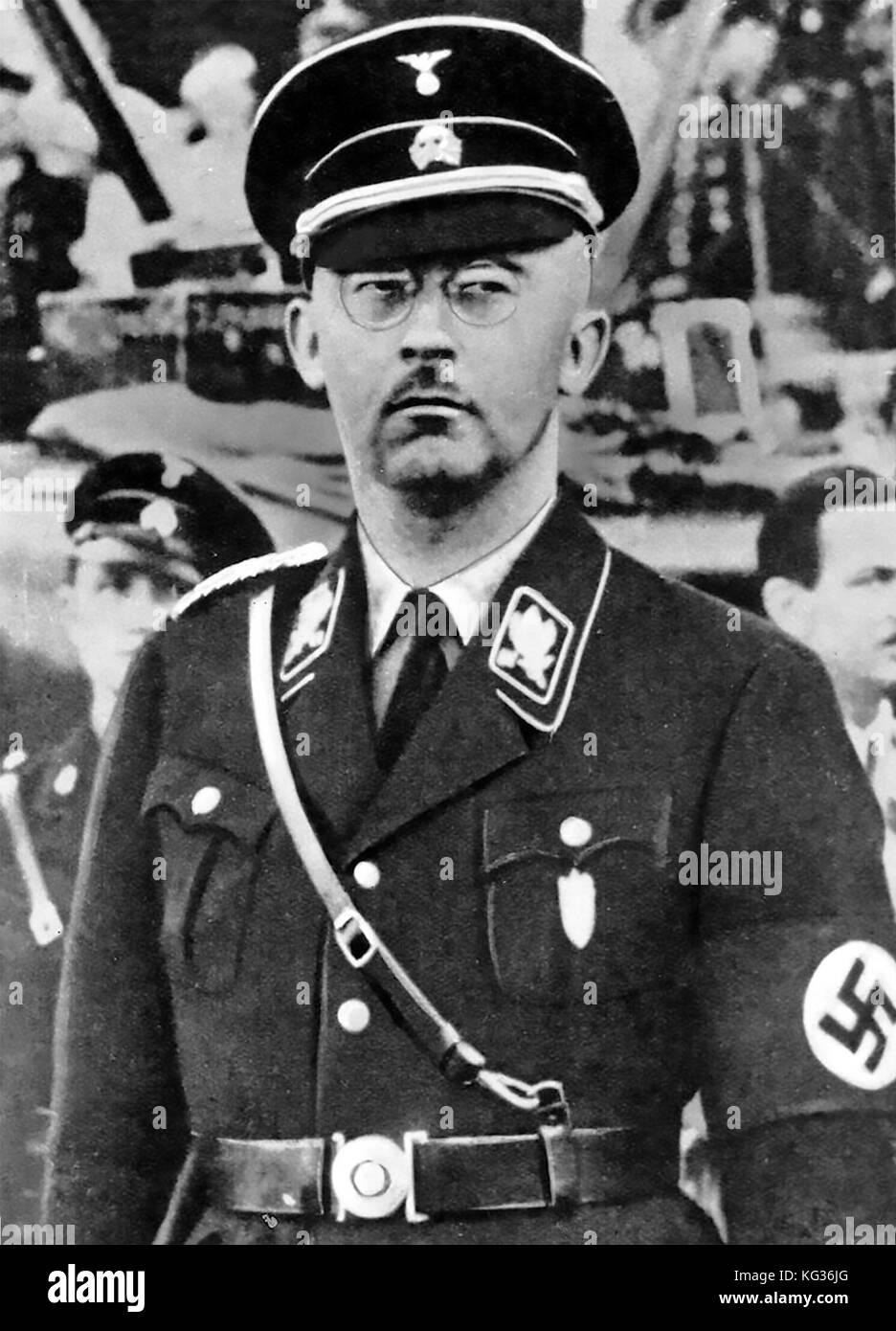 Heinrich HIMMLER (1900-1945) führendes Mitglied der Deutschen Nazi-Partei etwa 1938 Stockfoto