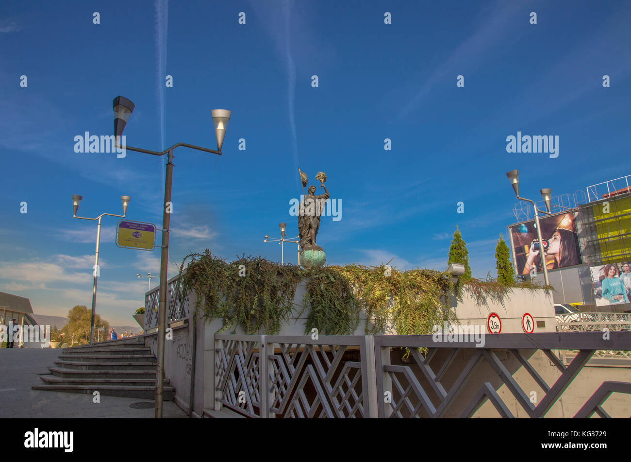 Mazedonien - cumbria Stadtzentrum - Denkmal Stockfoto