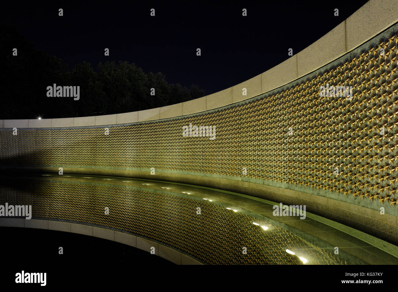 Die Freiheit, Wand, National World War II Memorial, Washington DC, USA. Stockfoto