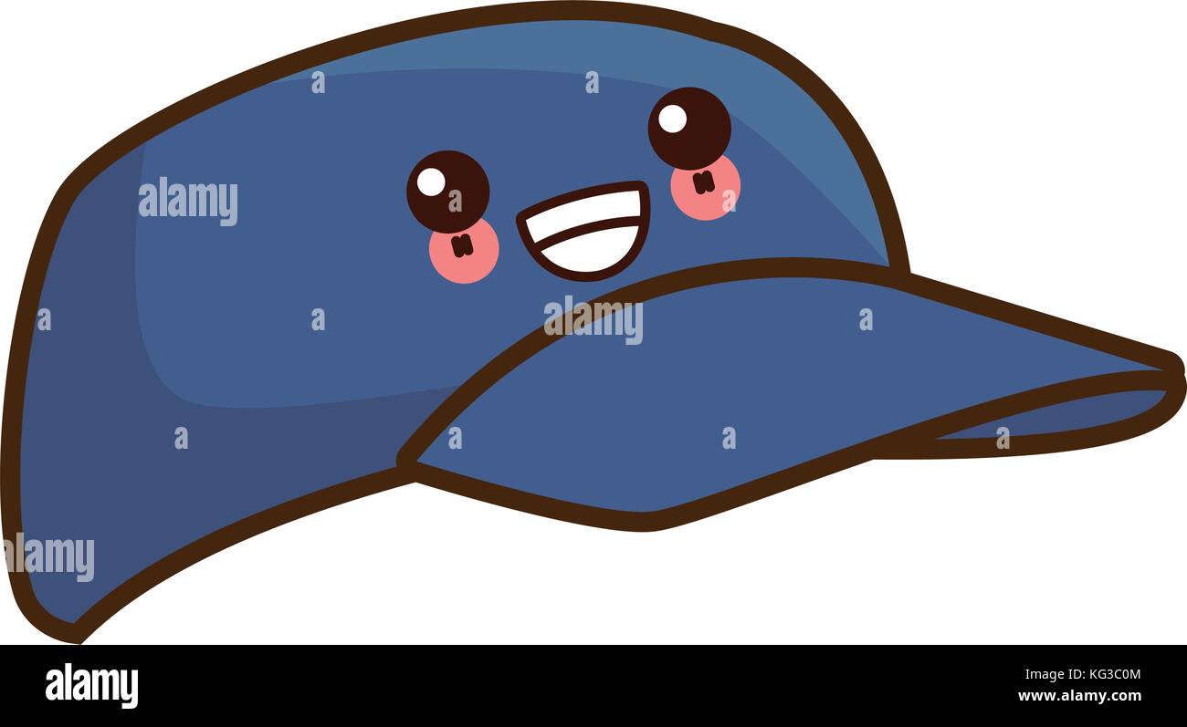 Hut cap isoliert kawaii Cartoon Stock Vektor