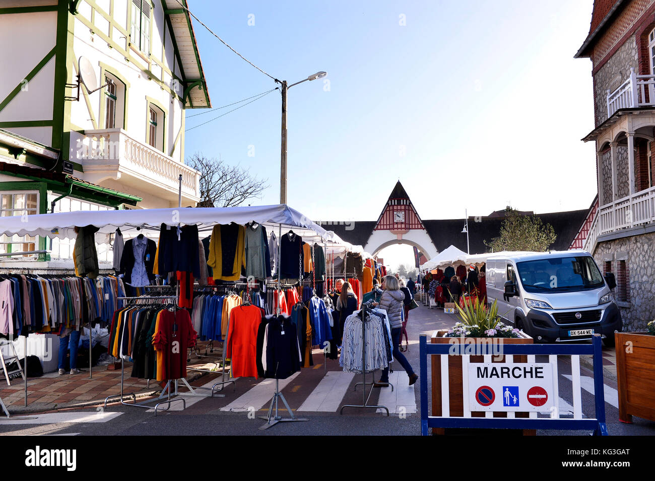 Grand Marché - Le Touquet - Paris Plage, Pas-de-Calais - Hauts-de-France - Frankreich Stockfoto