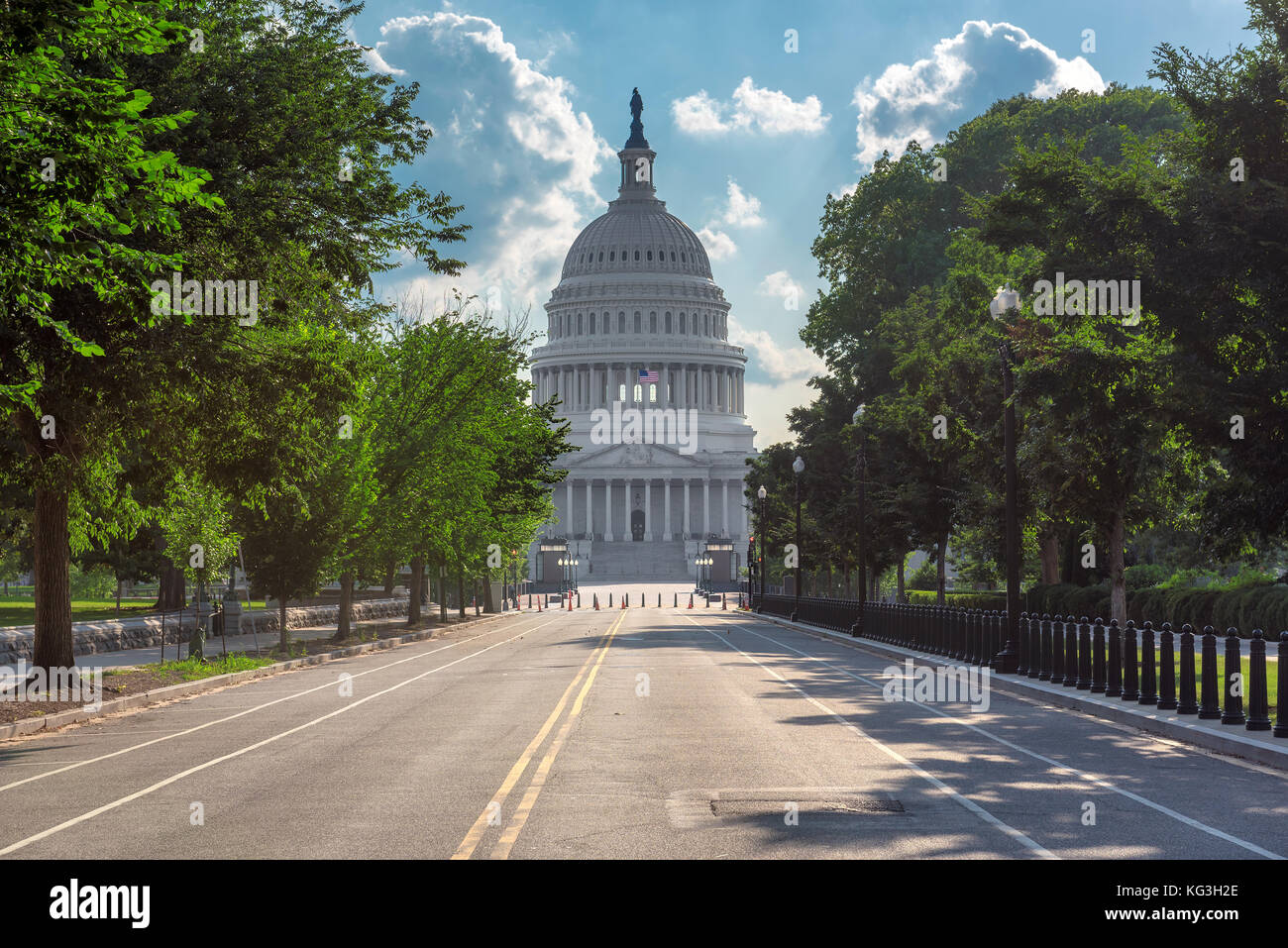 Us Capitol Gebäude am sonnigen Tag - washington dc United States Stockfoto