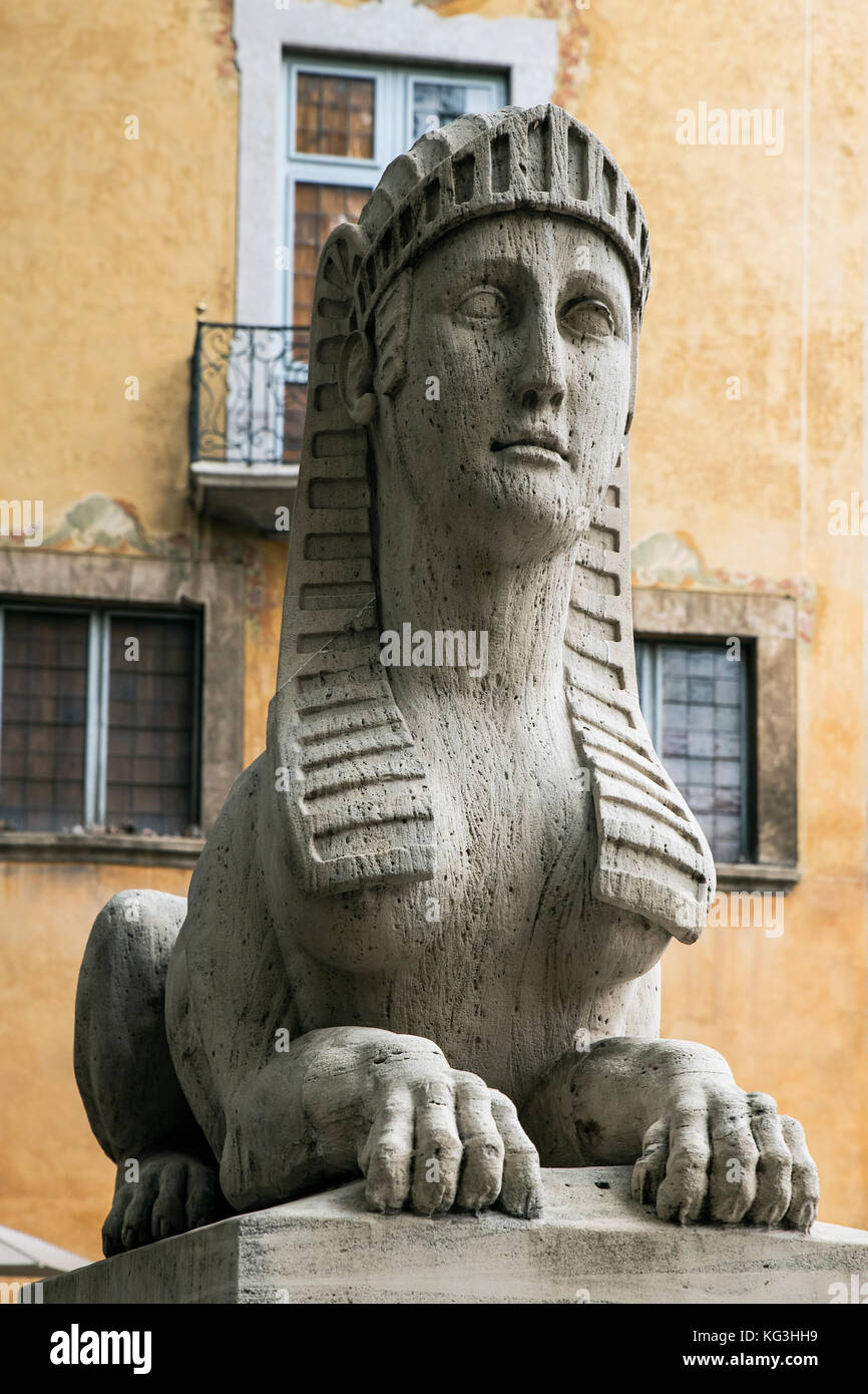 Sphinx, passeig des Born, Palma de Mallorca, Mallorca, Spanien. Stockfoto