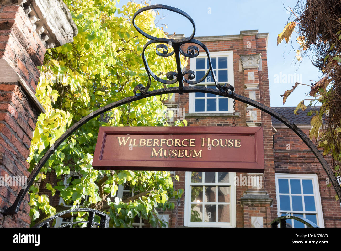 Wilberforce House Museum - der Geburtsort von William Wilberforce - High Street, Kingston upon Hull, England, Großbritannien Stockfoto