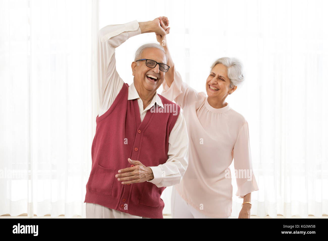 Senior Paar tanzen Stockfoto