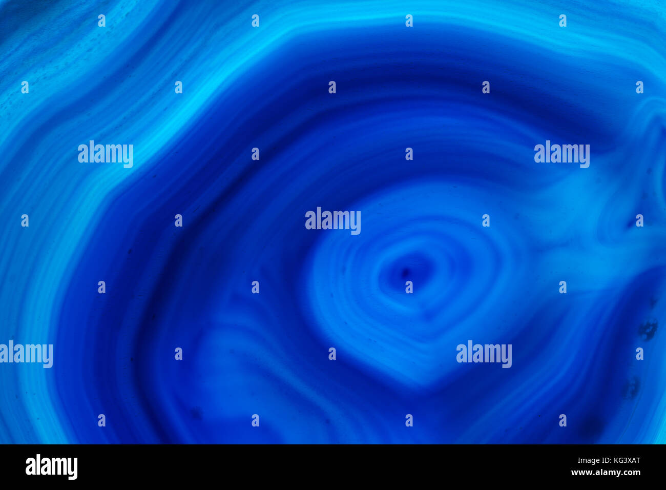 Zusammenfassung Hintergrund - blauer Achat mineral Querschnitt Stockfoto