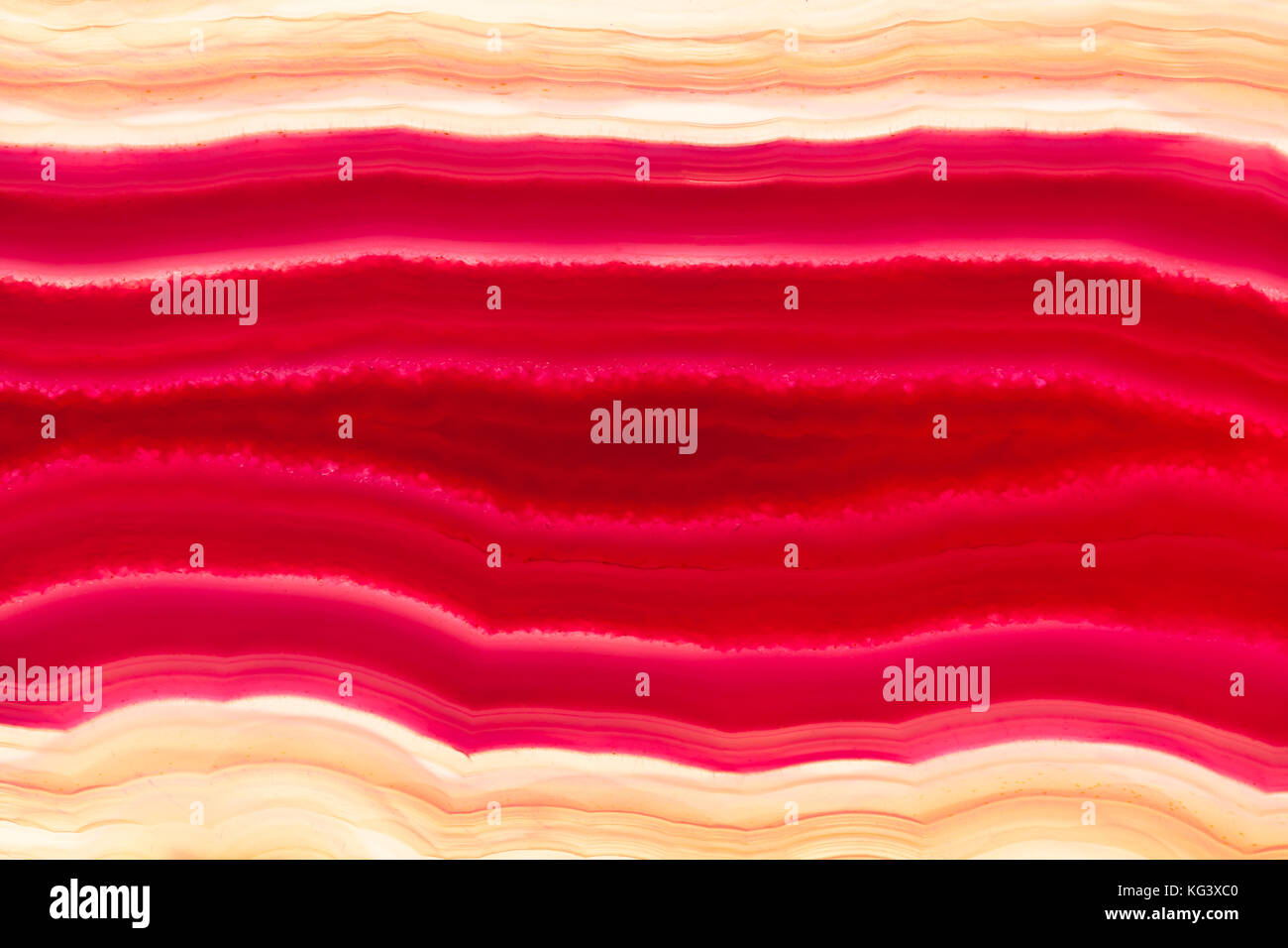 Zusammenfassung Hintergrund - rote und gelbe Achat mineral Querschnitt Stockfoto