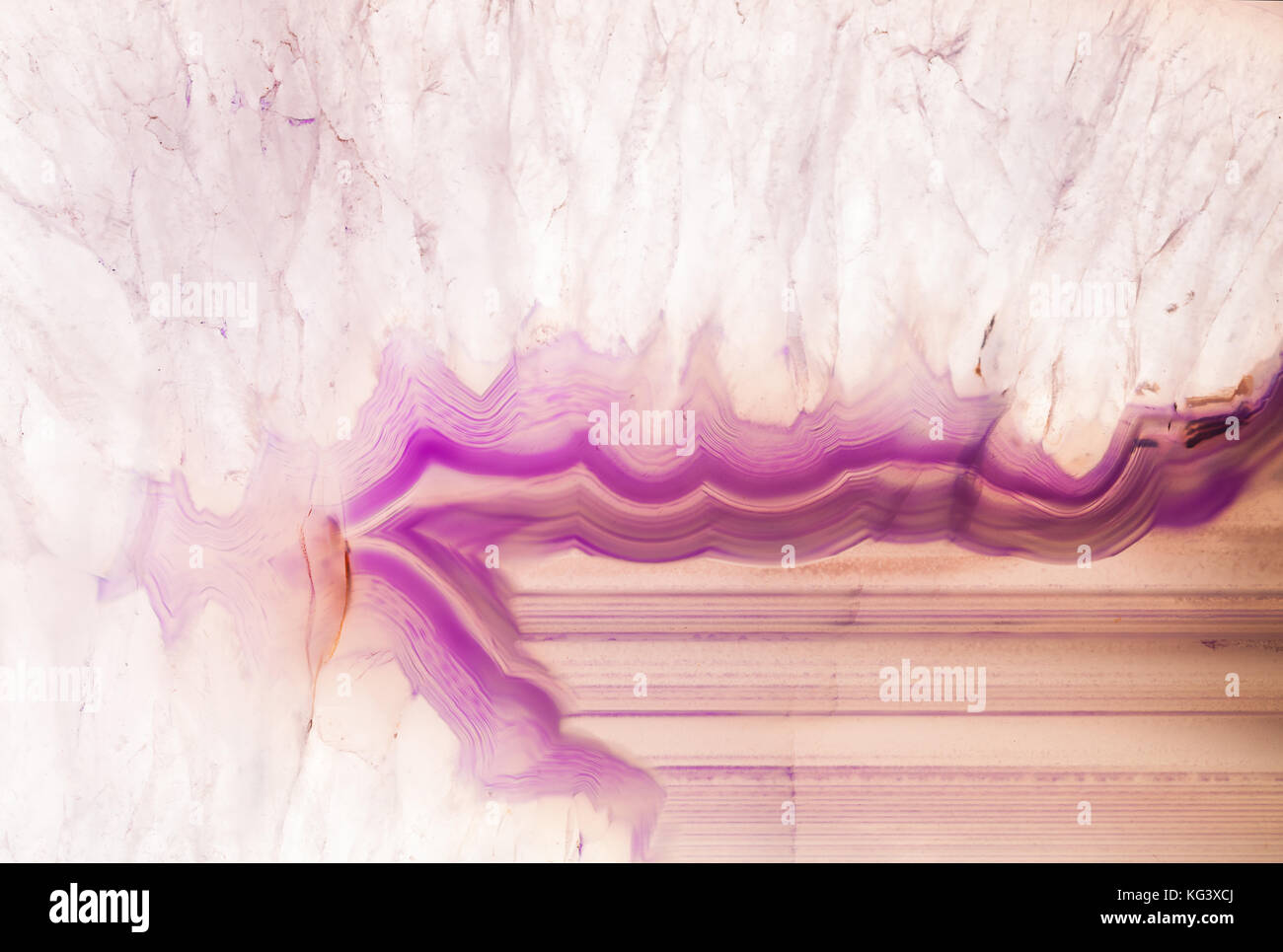 Zusammenfassung Hintergrund - rosa Achat mineral Querschnitt Stockfoto