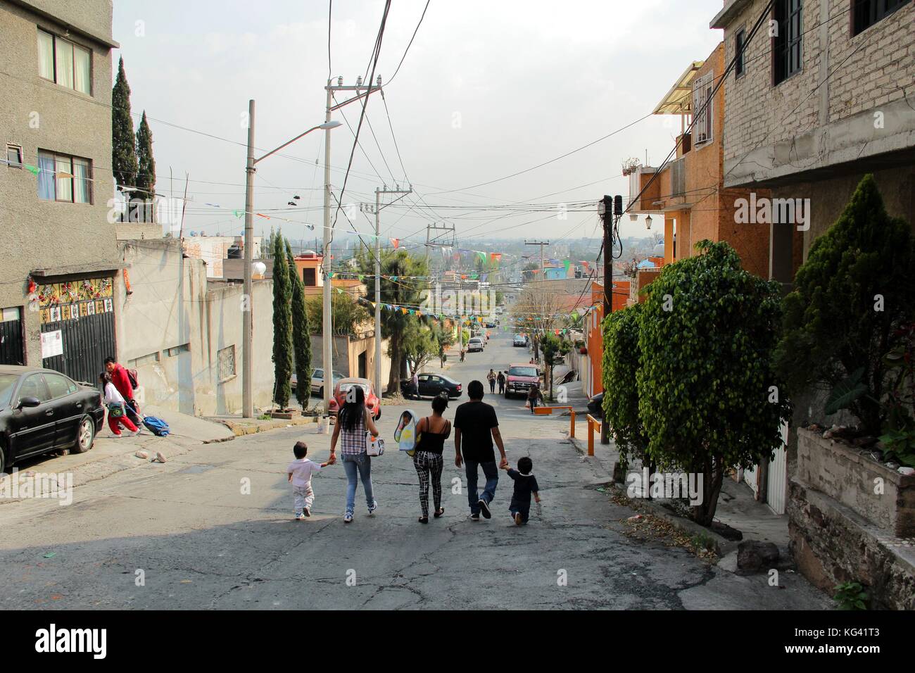 Colonia Triunfo de La Republica, Mexiko Stadt. Stockfoto