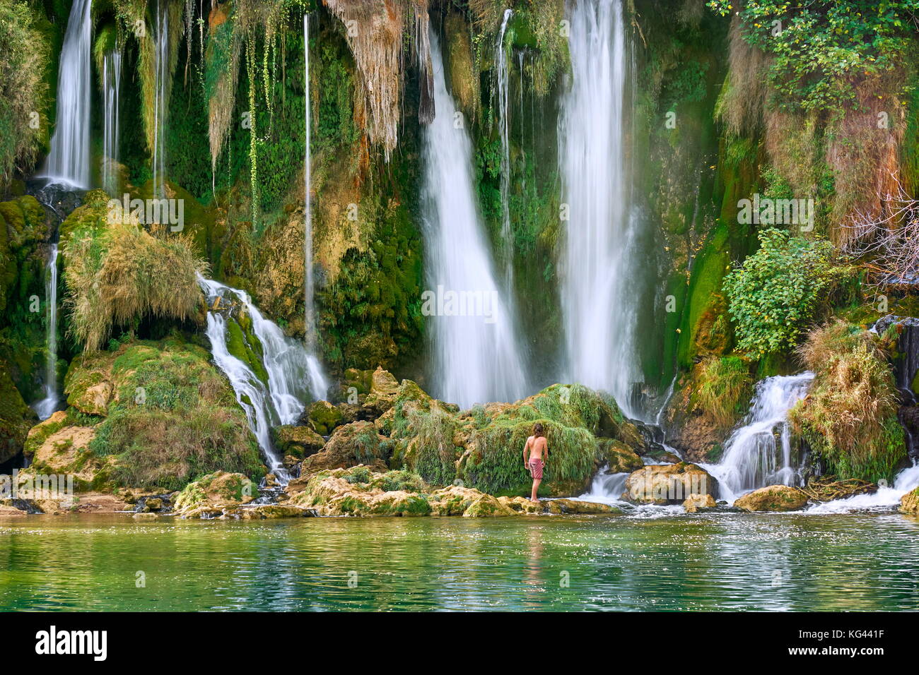 Kravica Wasserfälle, Bosnien und Herzegovina Stockfoto
