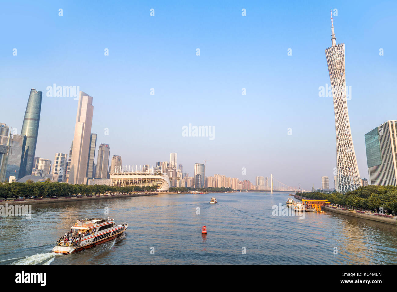 Urbane Landschaft von Guangzhou, China Stockfoto