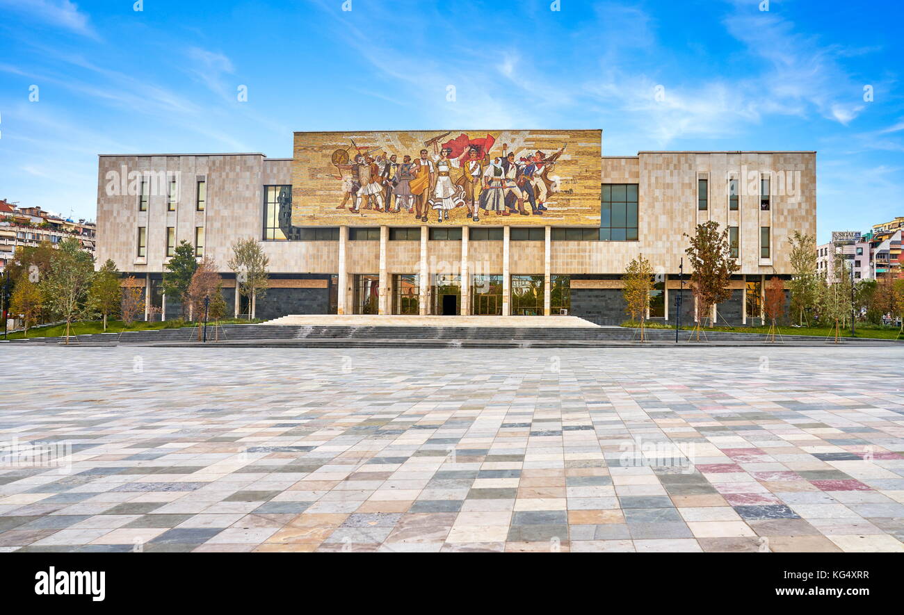 National History Museum, Tirana, Albanien Stockfoto