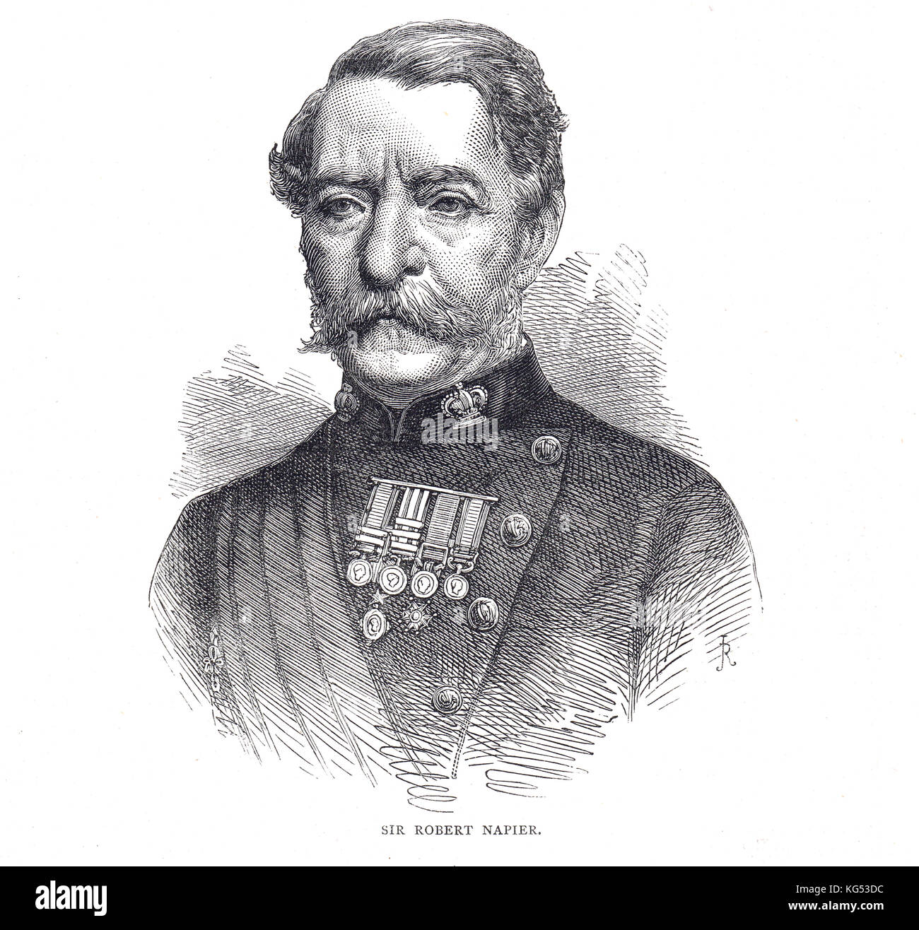 Feldmarschall Robert Cornelius Napier, 1810–1890, 1. Baron Napier of Magdala Stockfoto
