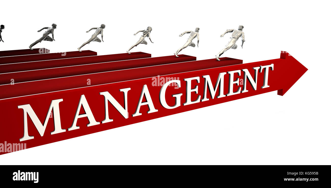 Management Lösungen mit Business Leute, die zum Erfolg Stockfoto