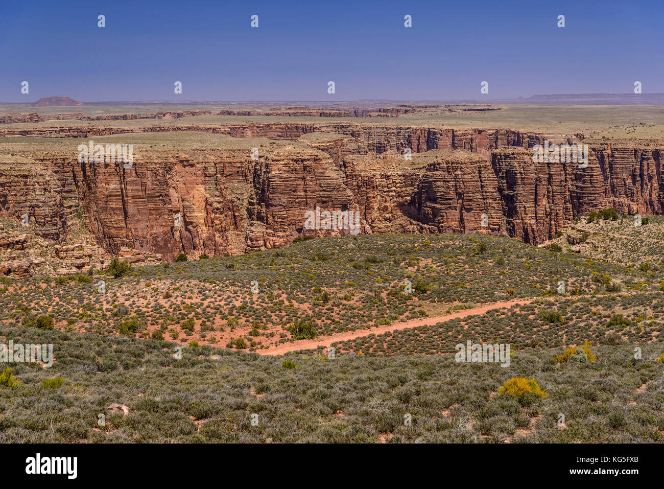 Die USA, Arizona, Navajo Nation, Cameron, Little Colorado River Gorge Stockfoto