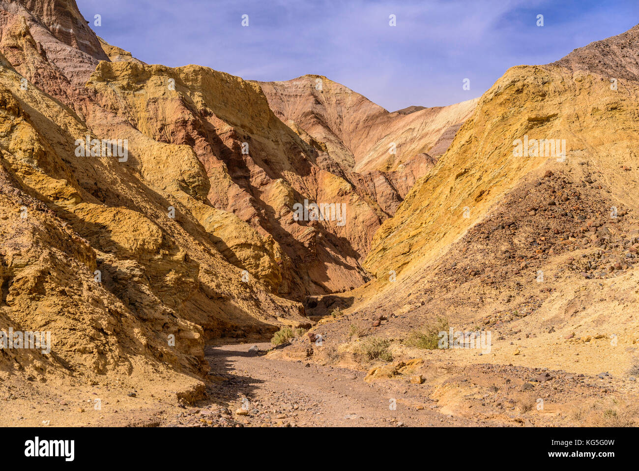 Die USA, Kalifornien, Death Valley National Park, golden Canyon Stockfoto