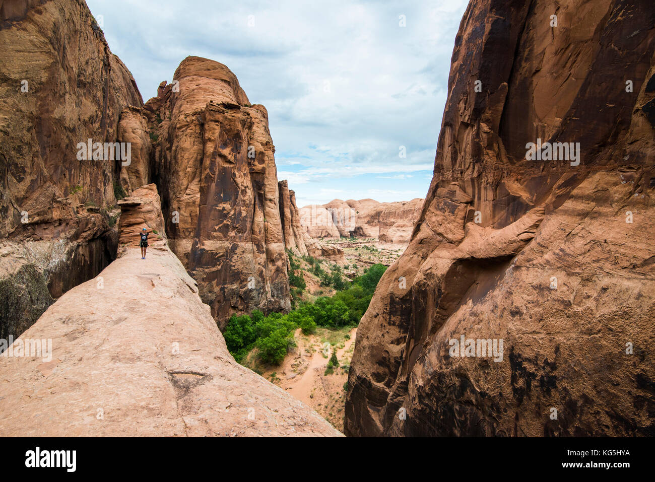 Riesige Bogen in der Nähe von Moab, Utah, USA Stockfoto