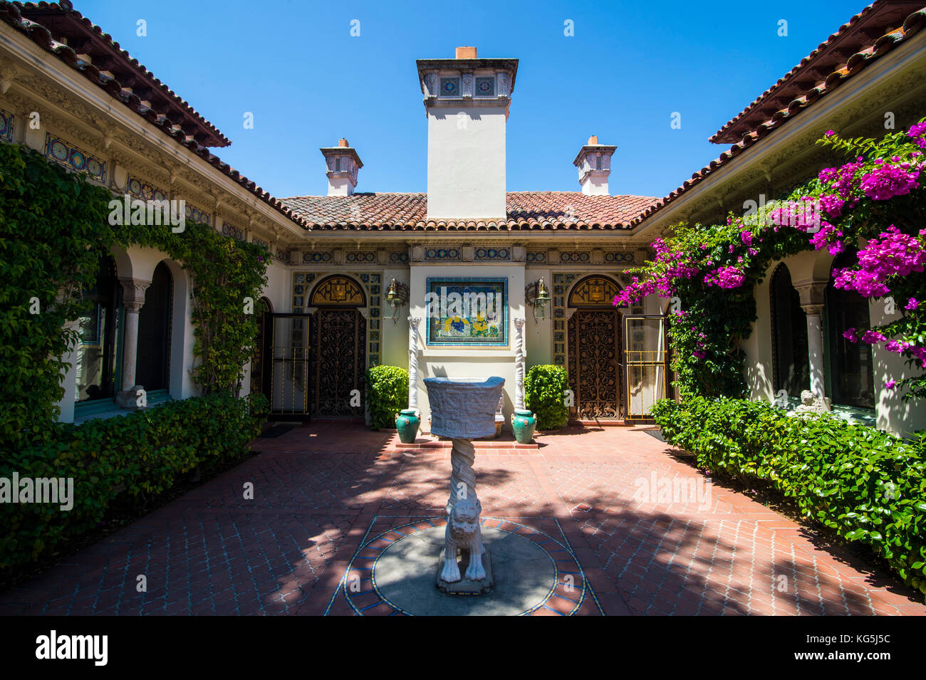 Guest Villa an Hearst Castle, Big Sur, Kalifornien, USA Stockfoto