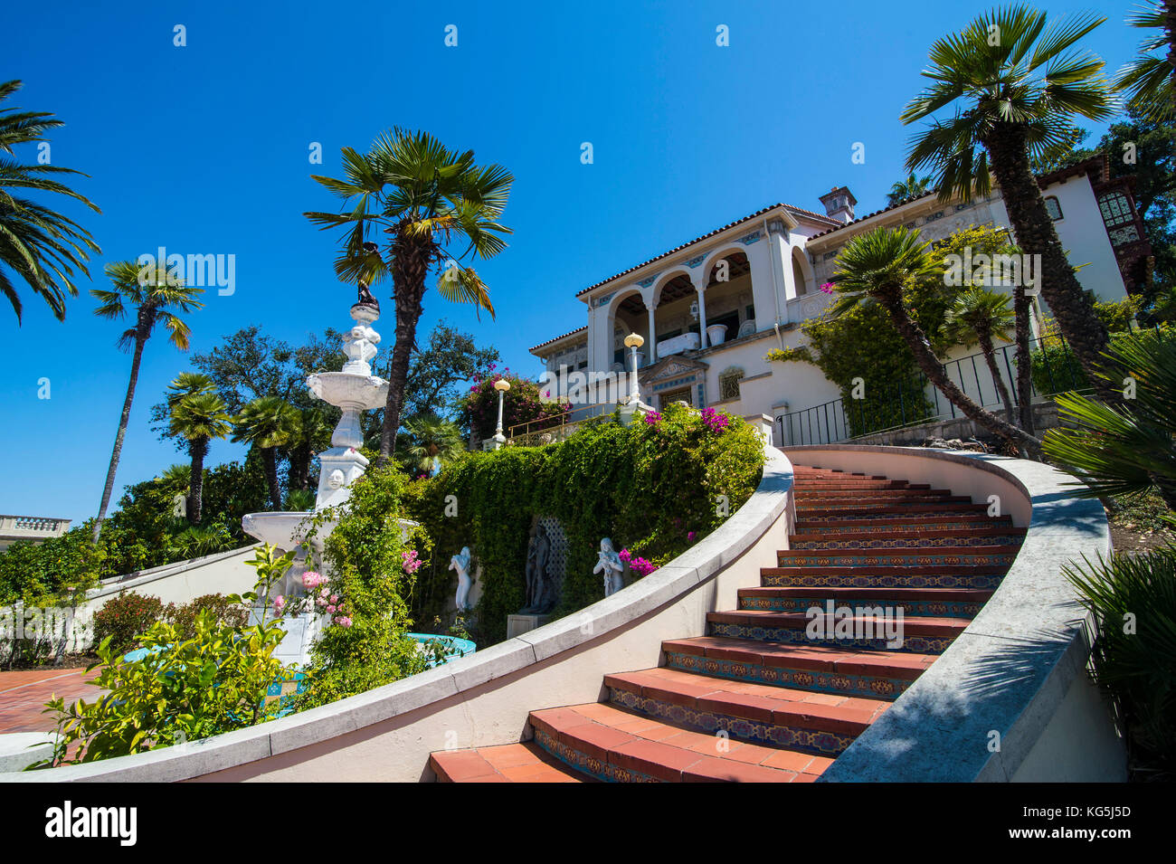 Guest Villa an Hearst Castle, Big Sur, Kalifornien, USA Stockfoto