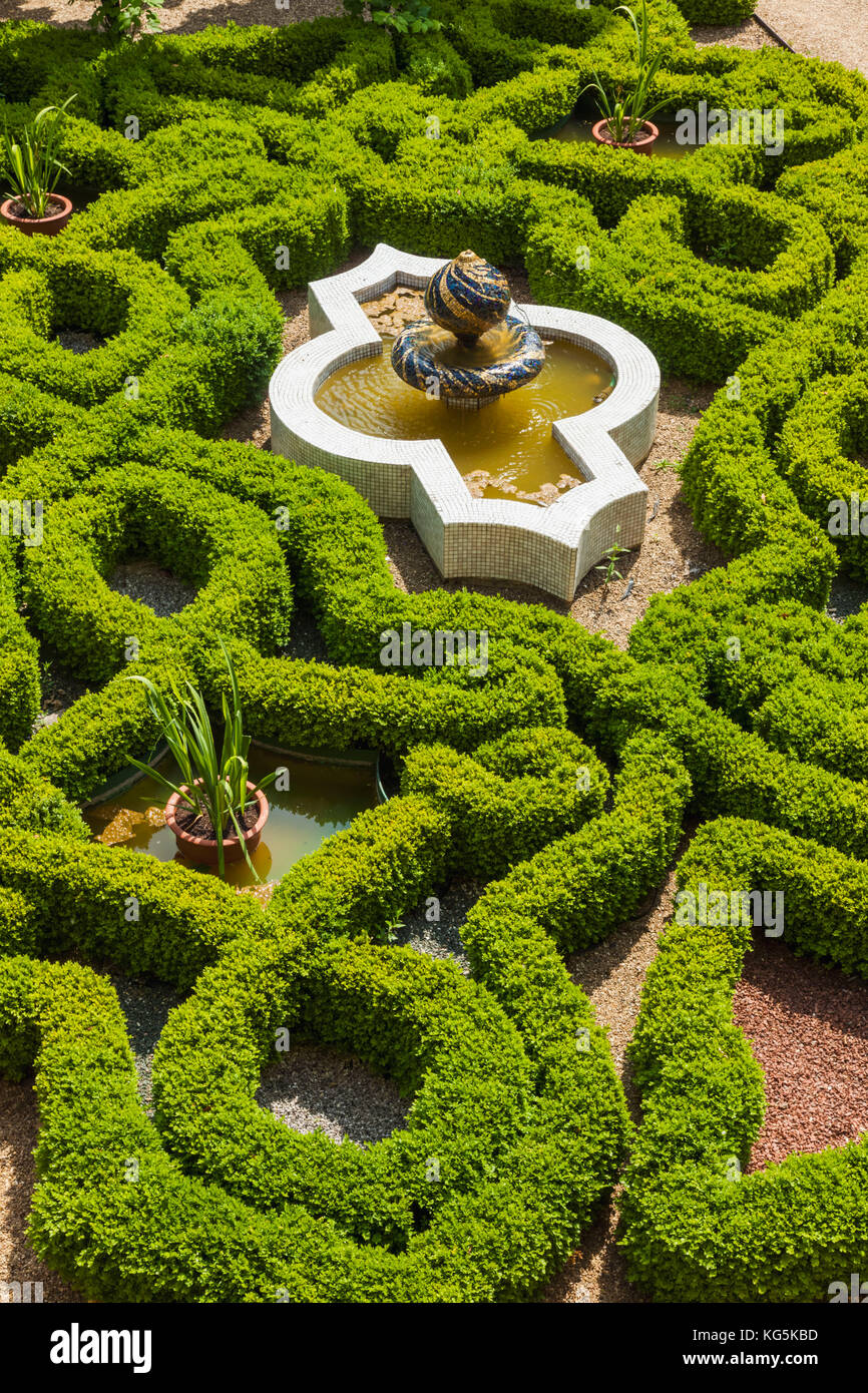 England, Cotswolds, Gloucestershire, winchcombe, Sudeley Castle, The Knot Garden Stockfoto