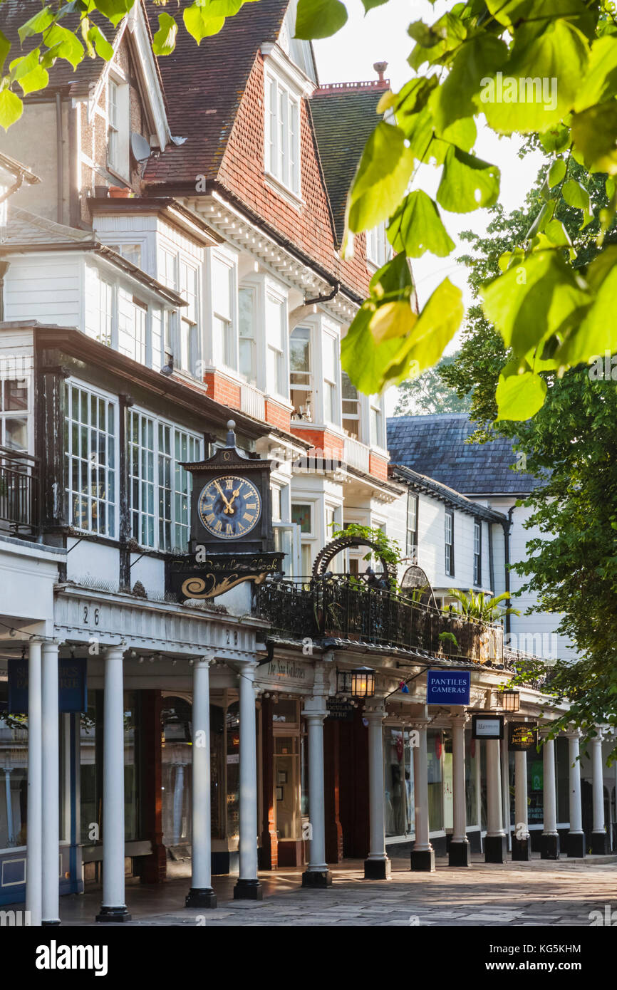 England, Kent, Tunbridge Wells, die Dachpfannen Einkaufsstraße Stockfoto